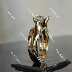 Doveggs cushion moissanite engagement ring for women (engagement ring only)