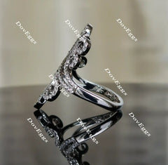 Boyfriend Ring moissanite/lab grown diamond band-2.5mm band width