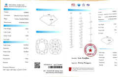 3.03ct Modified Elongated Cushion Cut Lab Diamond - E Color VVS2 | Doveggs Certified