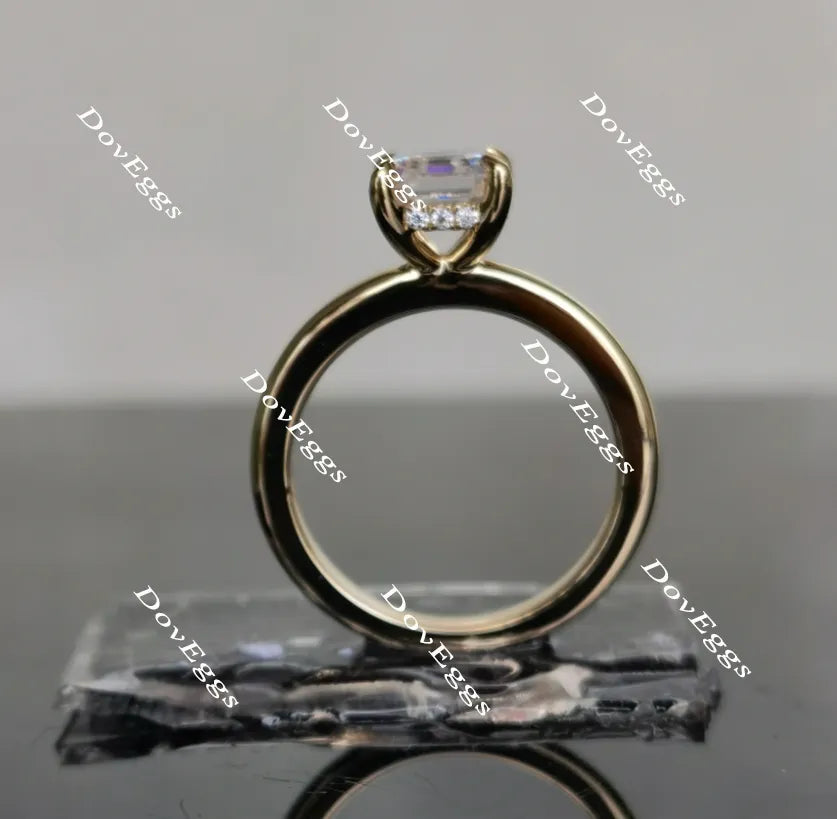 Doveggs solitaire moissanite engagement ring