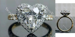 Julie’s Heart Halo Half Eternity Lab Grown Diamond Engagement Ring