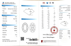 3.02ct Oval Brillant Cut Lab Diamond – Fancy Gray Color VS2 | Doveggs Certified