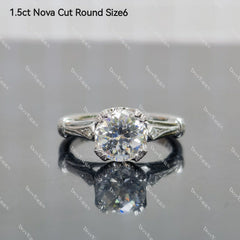 1ct Round H&A cut size 9