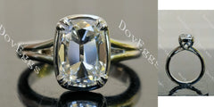 Doveggs Elongated Cushion Solitaire Lab Grown Diamond Engagement Ring