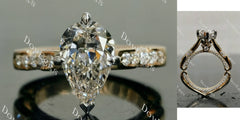 Ally Pear Lab Grown Diamond Engagement Ring