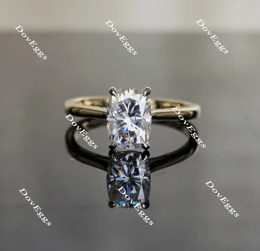 Doveggs solitaire moissanite engagement ring
