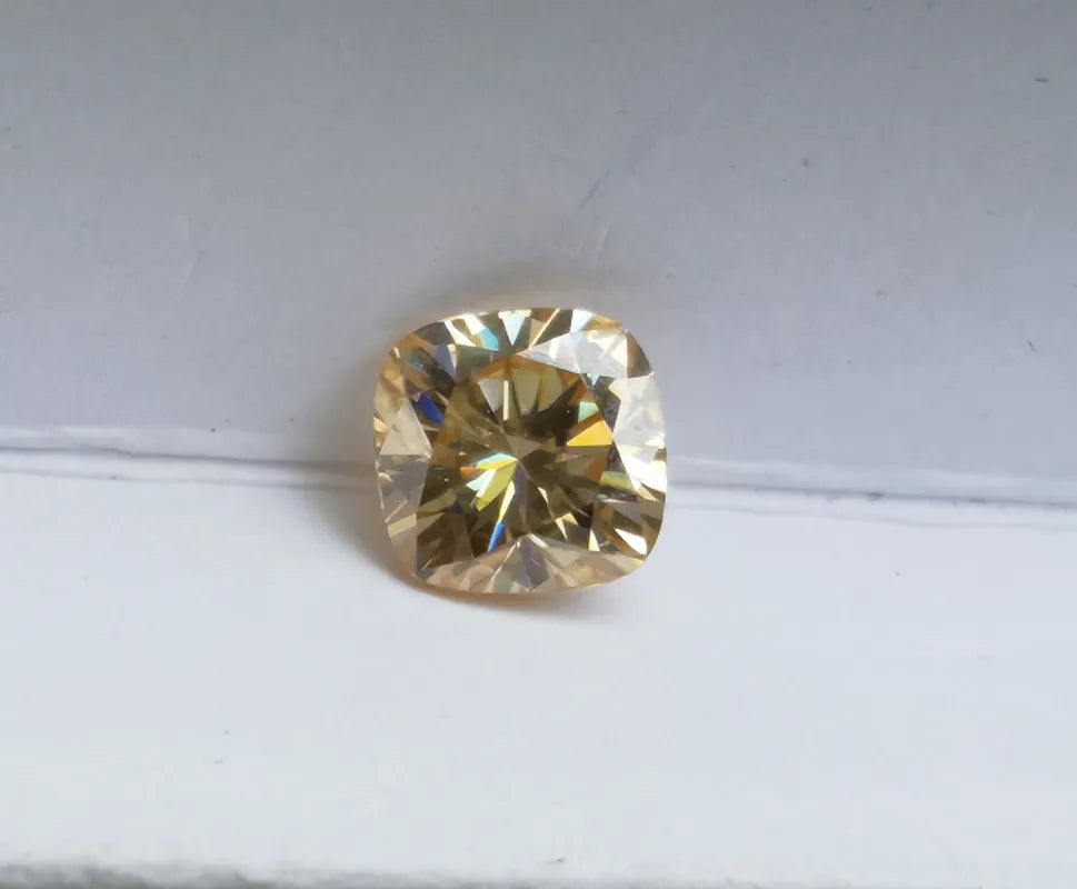 doveggs 1ct-5ct deep champagne color lab created moissanite loose stone