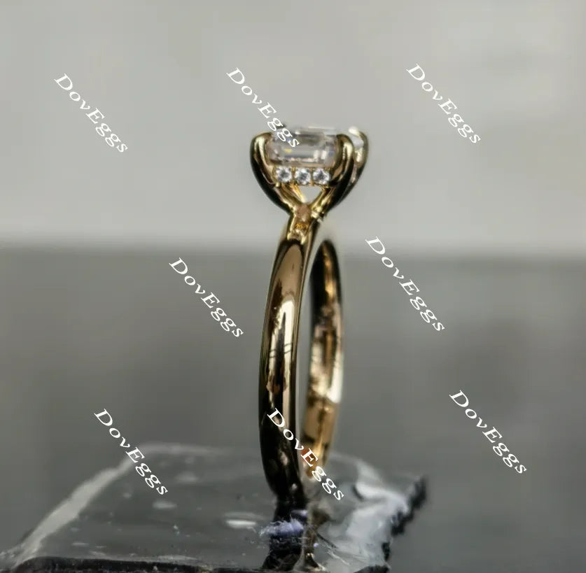 Doveggs solitaire moissanite engagement ring