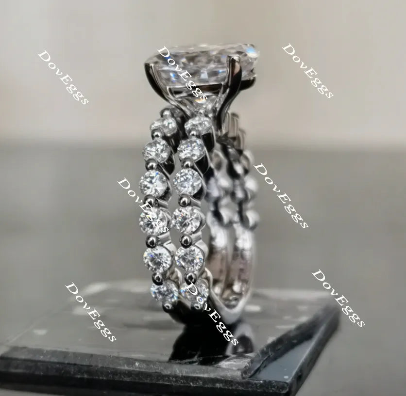 Doveggs round moissanite/lab grown diamond band(wedding band only)-2.5mm band width