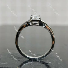 Solitaire split shanks engagement ring only semi-mount only(Exclusively to DovEggs Stones)