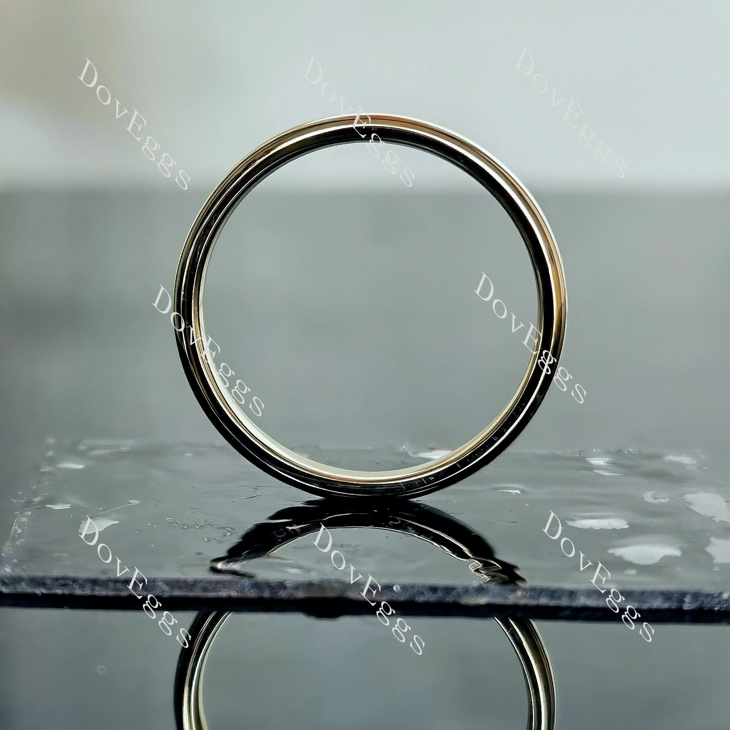 Doveggs plain wedding band-2.0/3.0mm band width