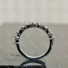 (size 6) Doveggs sterling silver 0.98cttw moissanite wedding band