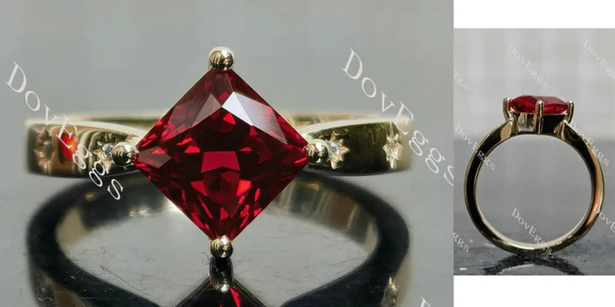 Doveggs star loop engagement ring only semi-mount only(Exclusively to DovEggs Stones)