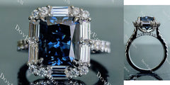 Moissanite/Colored Gem Accents