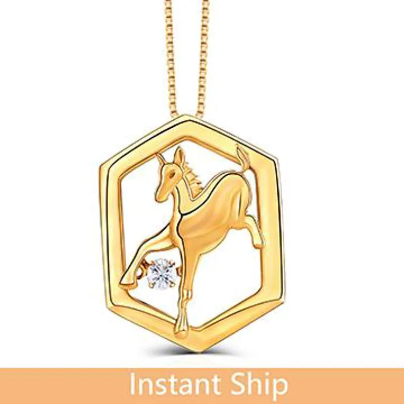 doveggs diamond 18k yellow gold center 0.1 carat diamond pendant necklace