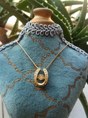 doveggs diamond 18k yellow gold center 0.2 carat diamond pendant necklace