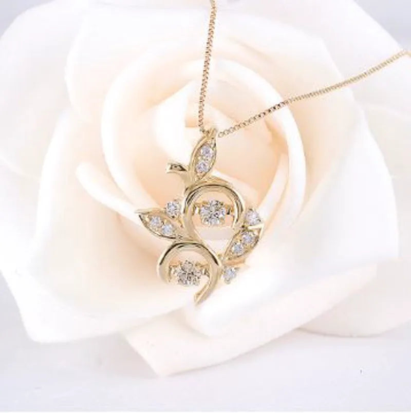doveggs diamond pendant necklace 18k yellow gold 0.16ct diamond pendant necklace