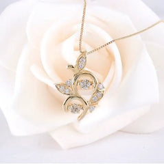doveggs diamond pendant necklace 18k yellow gold 0.16ct diamond pendant necklace