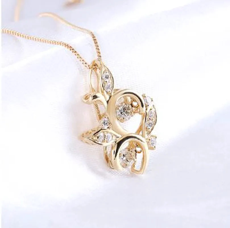 doveggs diamond pendant necklace 18k yellow gold 0.16ct diamond pendant necklace