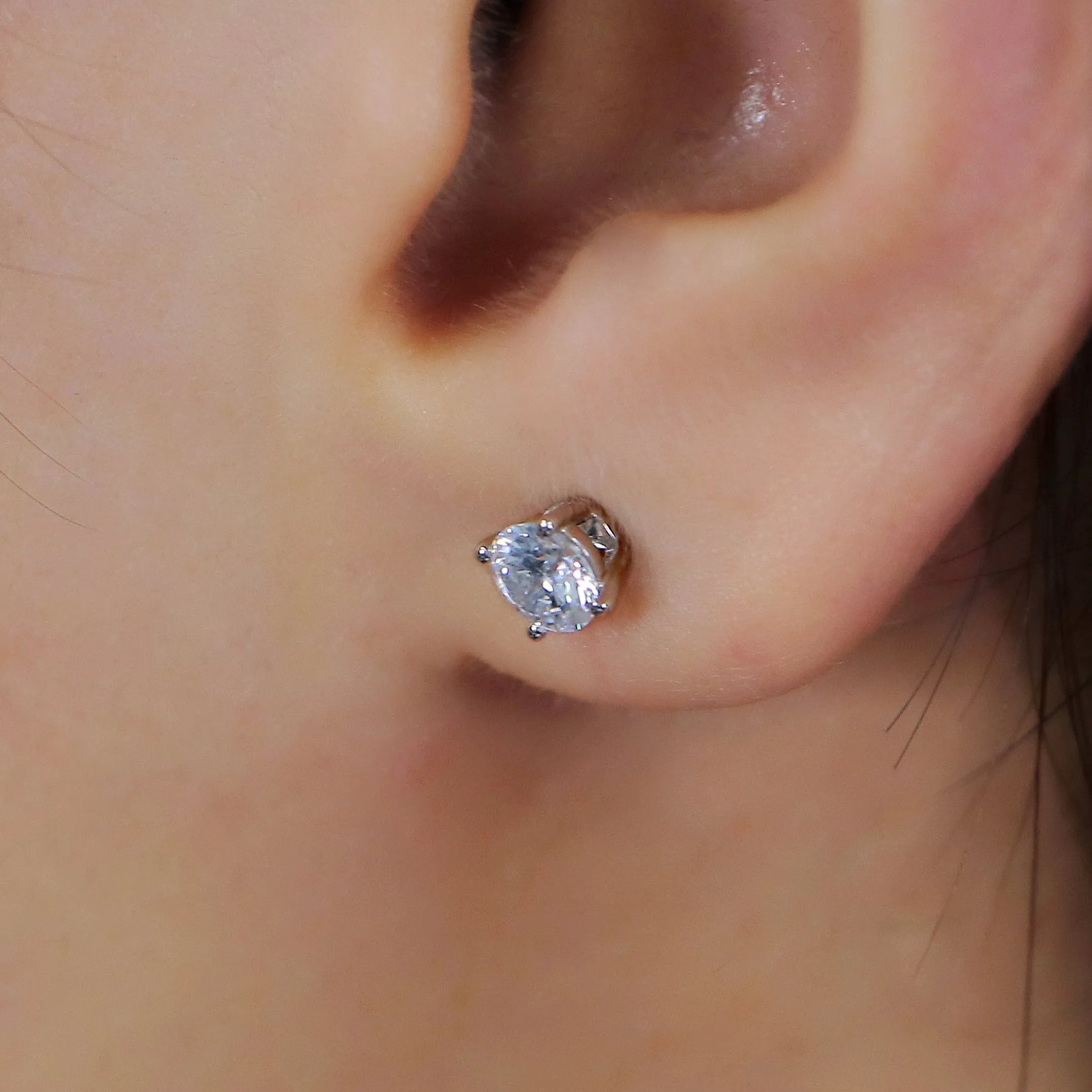 doveggs 0.6ct/0.8ct def color round lab created diamond earrings
