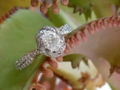 doveggs 0.5 carat oval lab created diamond engagement ring