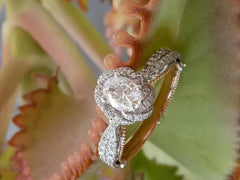 doveggs 0.5 carat oval lab created diamond engagement ring