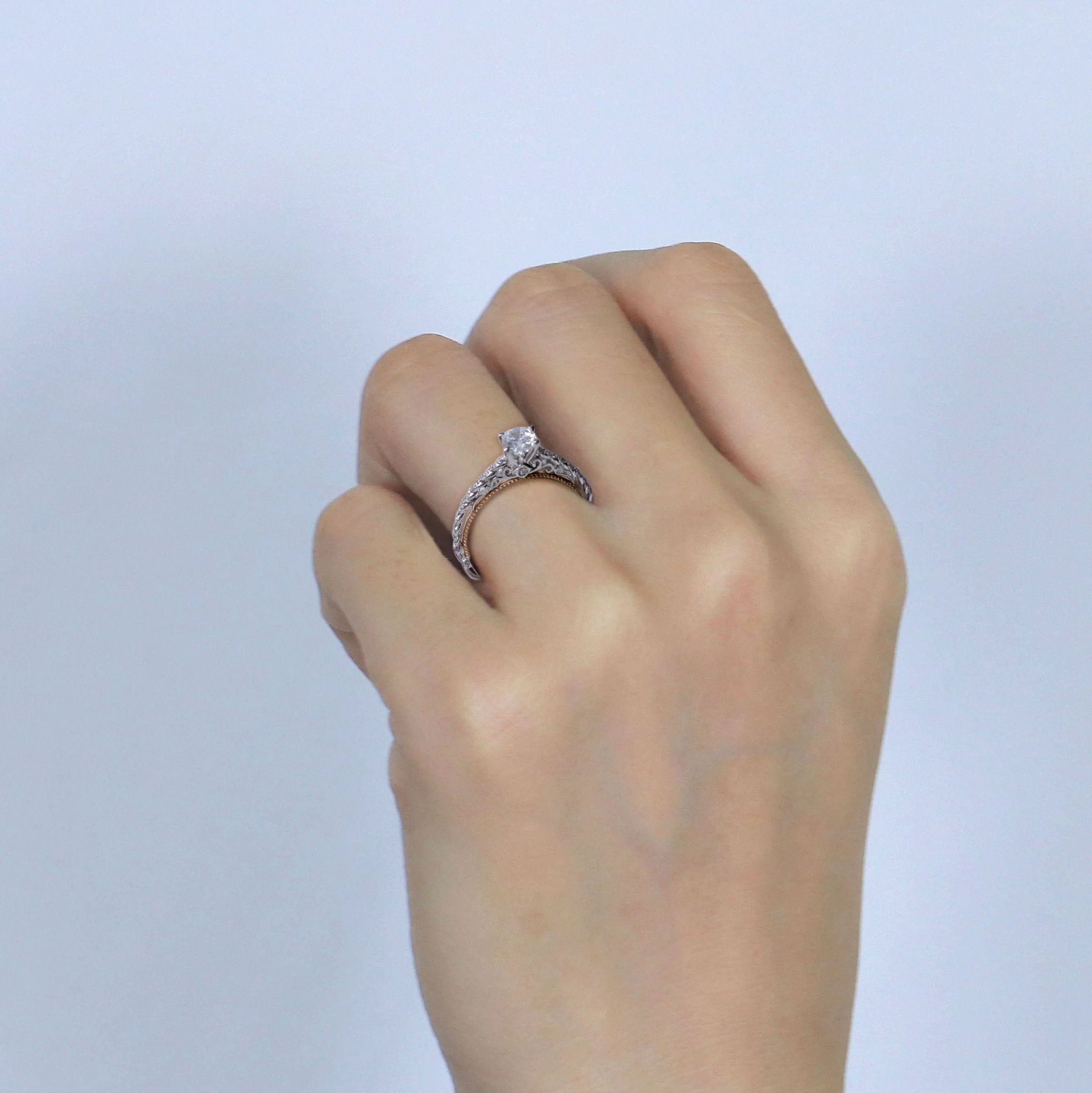 doveggs 0.5 carat oval lab created diamond engagement ring