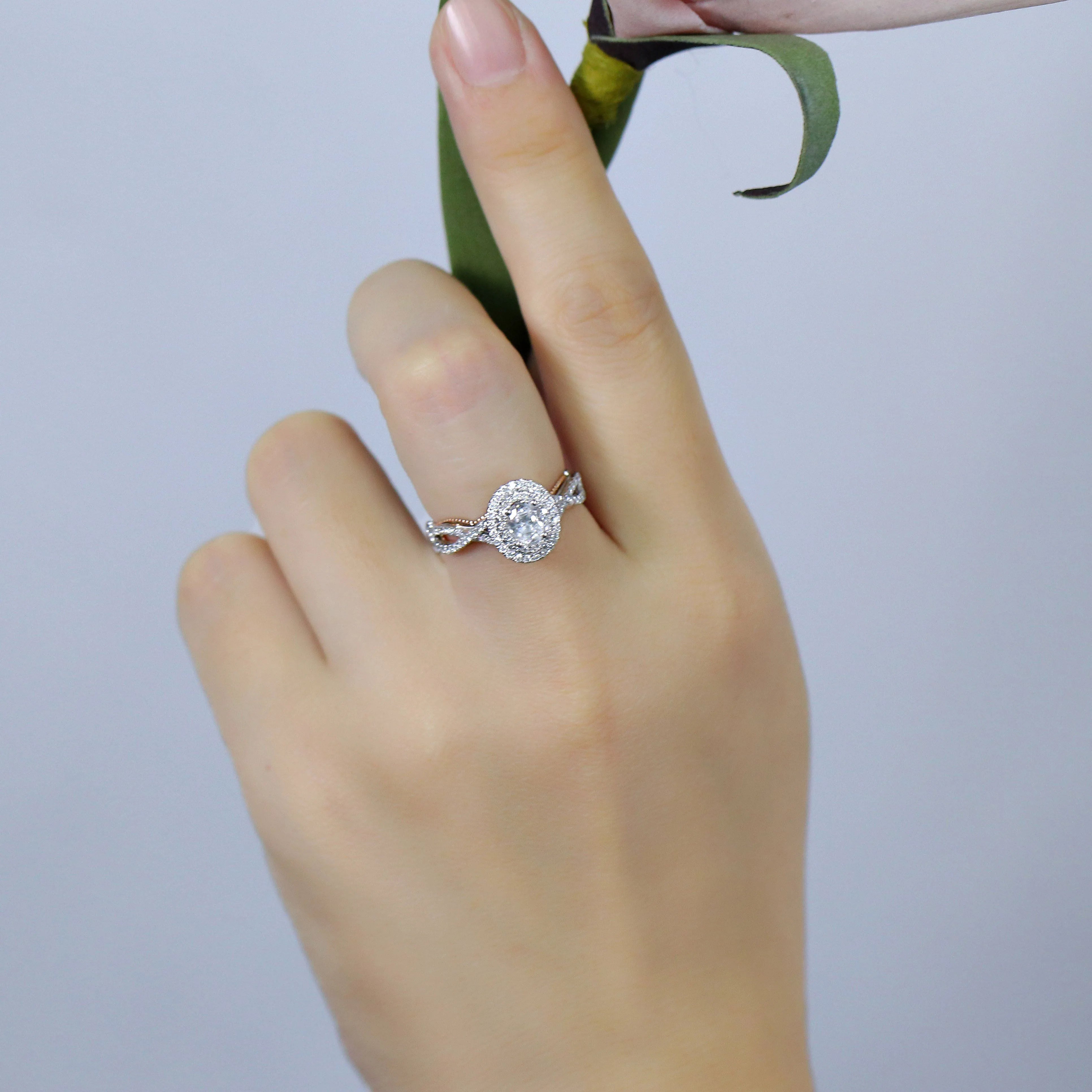 doveggs 0.5 carat lab created diamond engagement ring