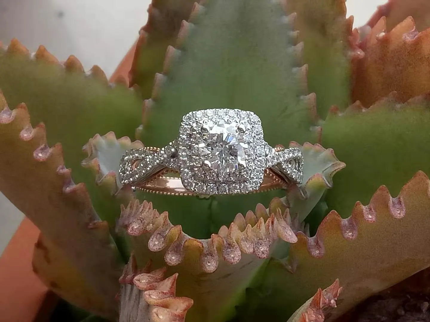 doveggs 0.5 carat round lab created diamond engagement ring