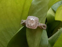 doveggs 0.5 carat round lab created diamond engagement ring