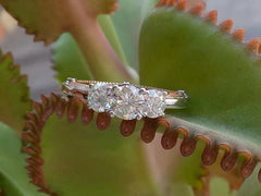 doveggs 1.1 carat round lab created diamond engagement ring