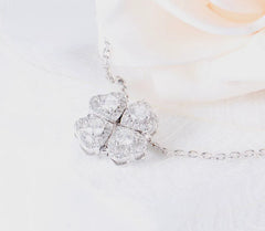 Doveggs round heart shape moissanite pendant necklace for women