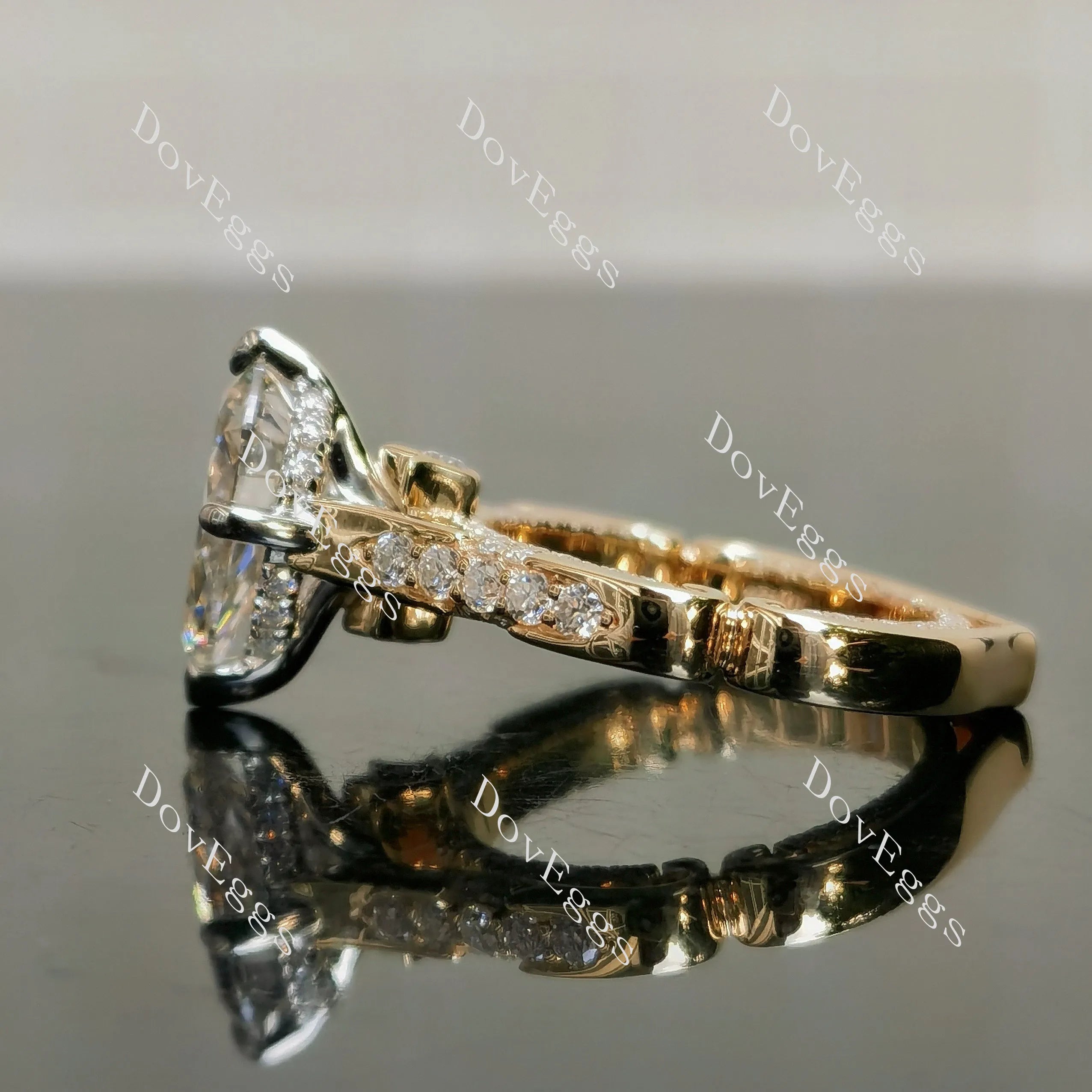 Ally Pear Lab Grown Diamond Engagement Ring