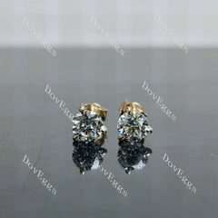 Doveggs Round Pave Lab Grown Diamond Earrings