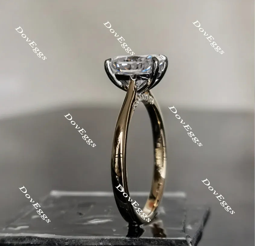 Doveggs solitaire moissanite engagement ring