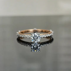 doveggs 0.5 carat round lab created diamond CVD engagement ring (size 7)