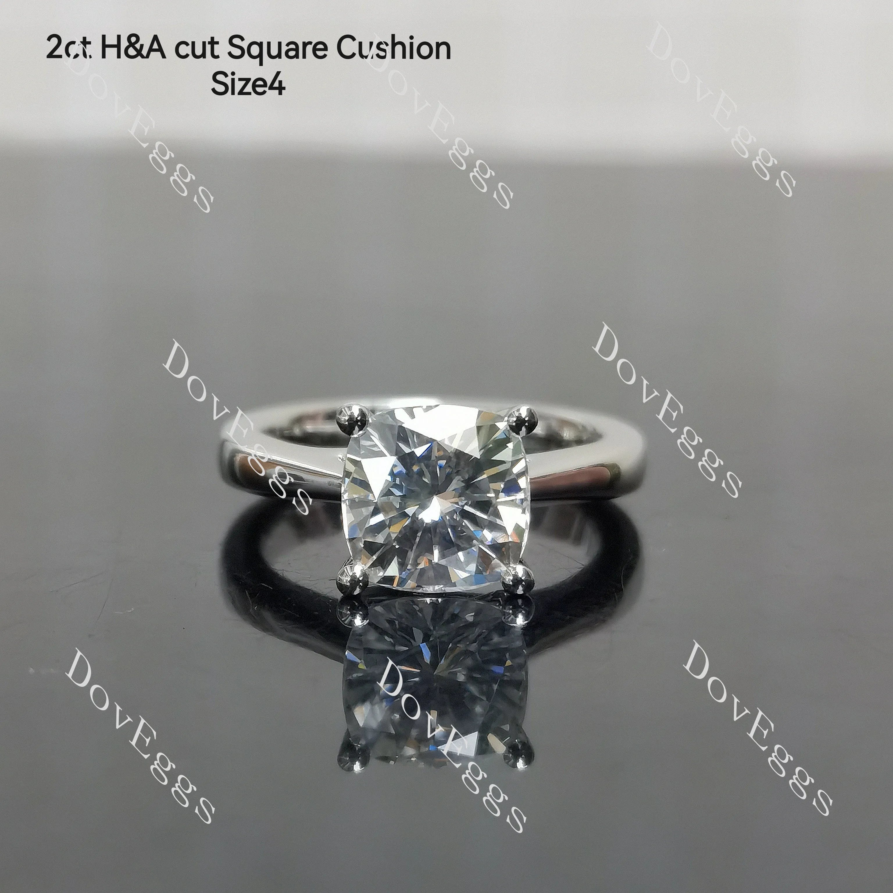 1ct h&a cut round Size 4.75