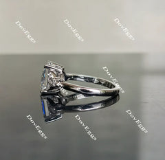Doveggs side stones moissanite engagement ring