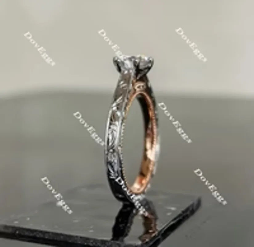 Doveggs vintage solitaire engagement ring semi-mount only(Exclusively to DovEggs stones)
