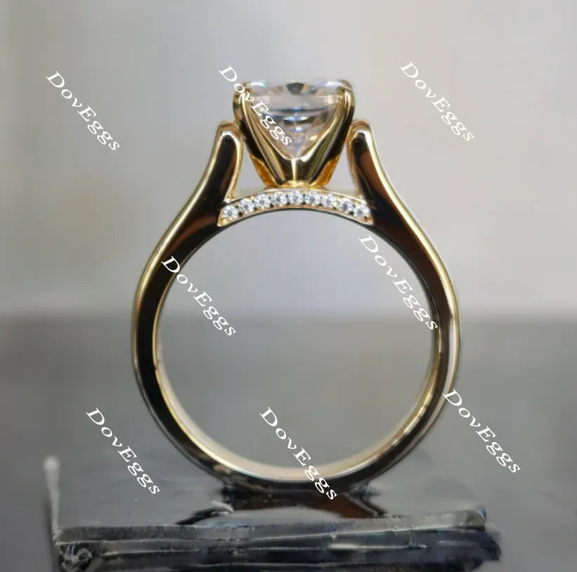 Doveggs cushion moissanite engagement ring for women (engagement ring only)