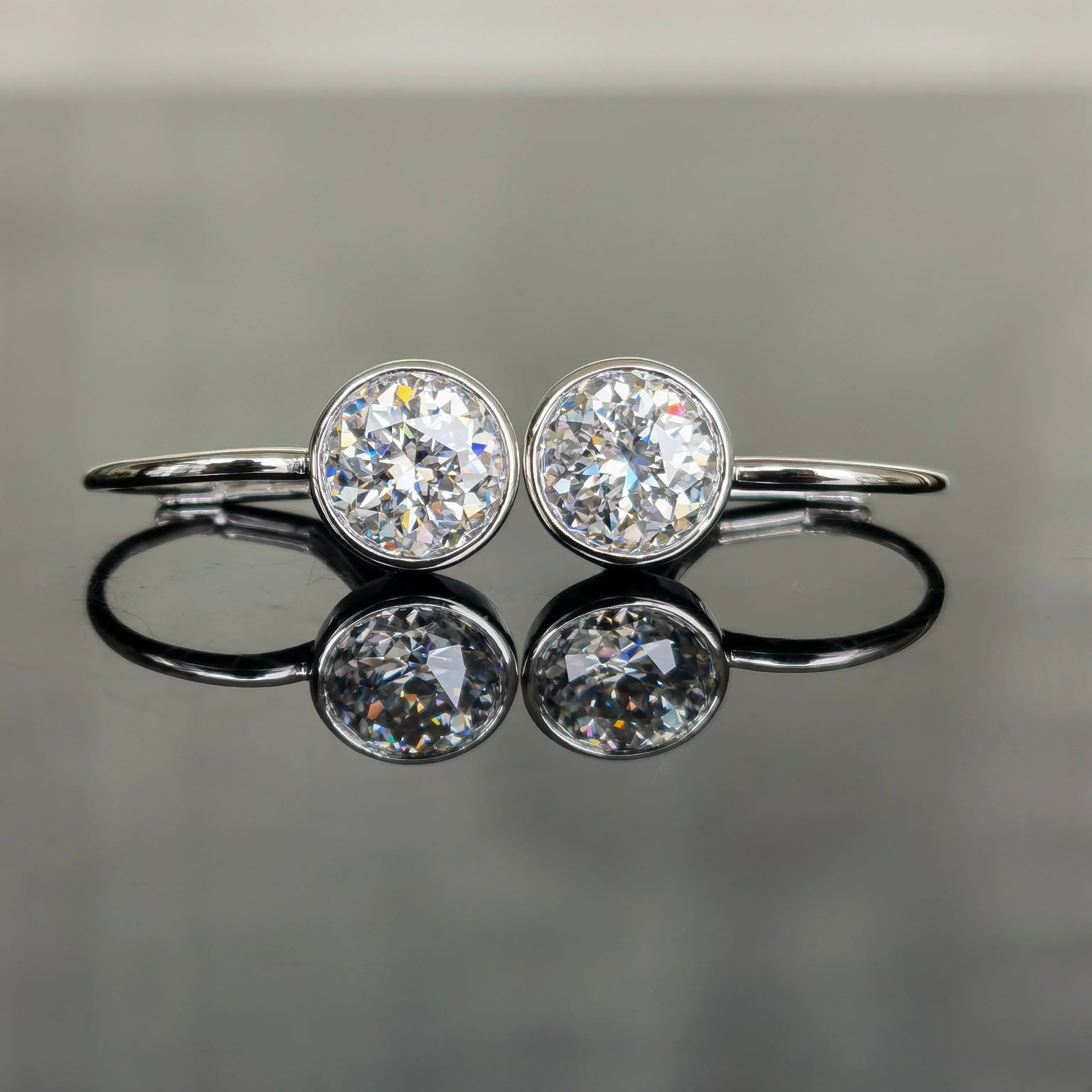 CindyBella Drop moissanite earrings for women