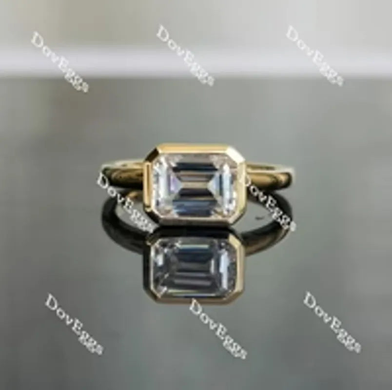 Doveggs bezel engagement ring semi-mount only(Exclusively to DovEggs Stones)