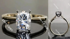 DovEggs pave engagement ring only semi-mount only(Exclusively to DovEggs Stones)