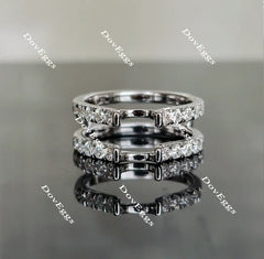 Karen's happy decision round moissanite/lab grown diamond enhancer/wedding band
