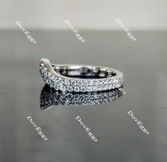 Doveggs Tara Leigh round full eternity moissanite/lab grown diamond wedding band-2.2mm band width