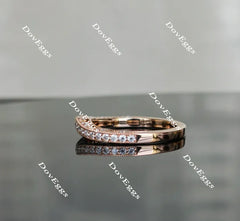 doveggs art deco moissanite/lab grown diamond wedding band-2.0mm band width