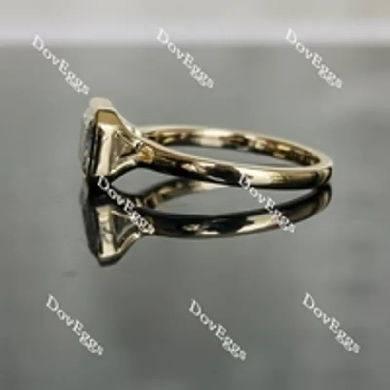 Doveggs bezel engagement ring semi-mount only(Exclusively to DovEggs Stones)