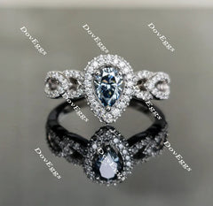 Sassanach pave engagement ring only semi-mount only(Exclusively to DovEggs Stones)