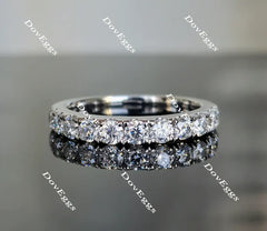 Doveggs round moissanite/lab grown diamond wedding band-2.7mm band width