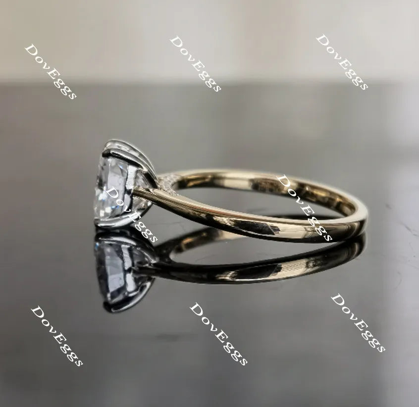 Doveggs solitaire moissanite engagement ring